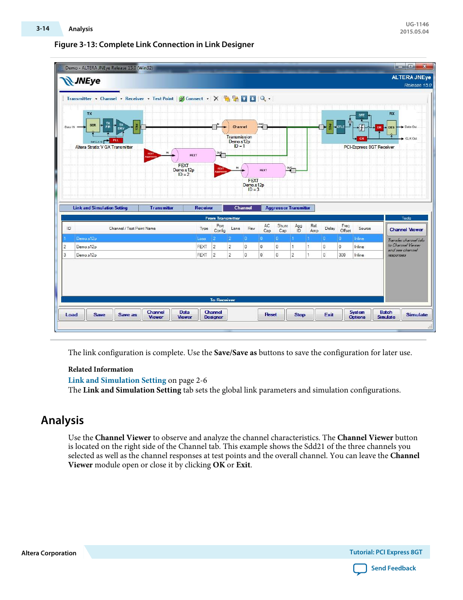 Analysis, Analysis -14 | Altera JNEye User Manual | Page 165 / 194