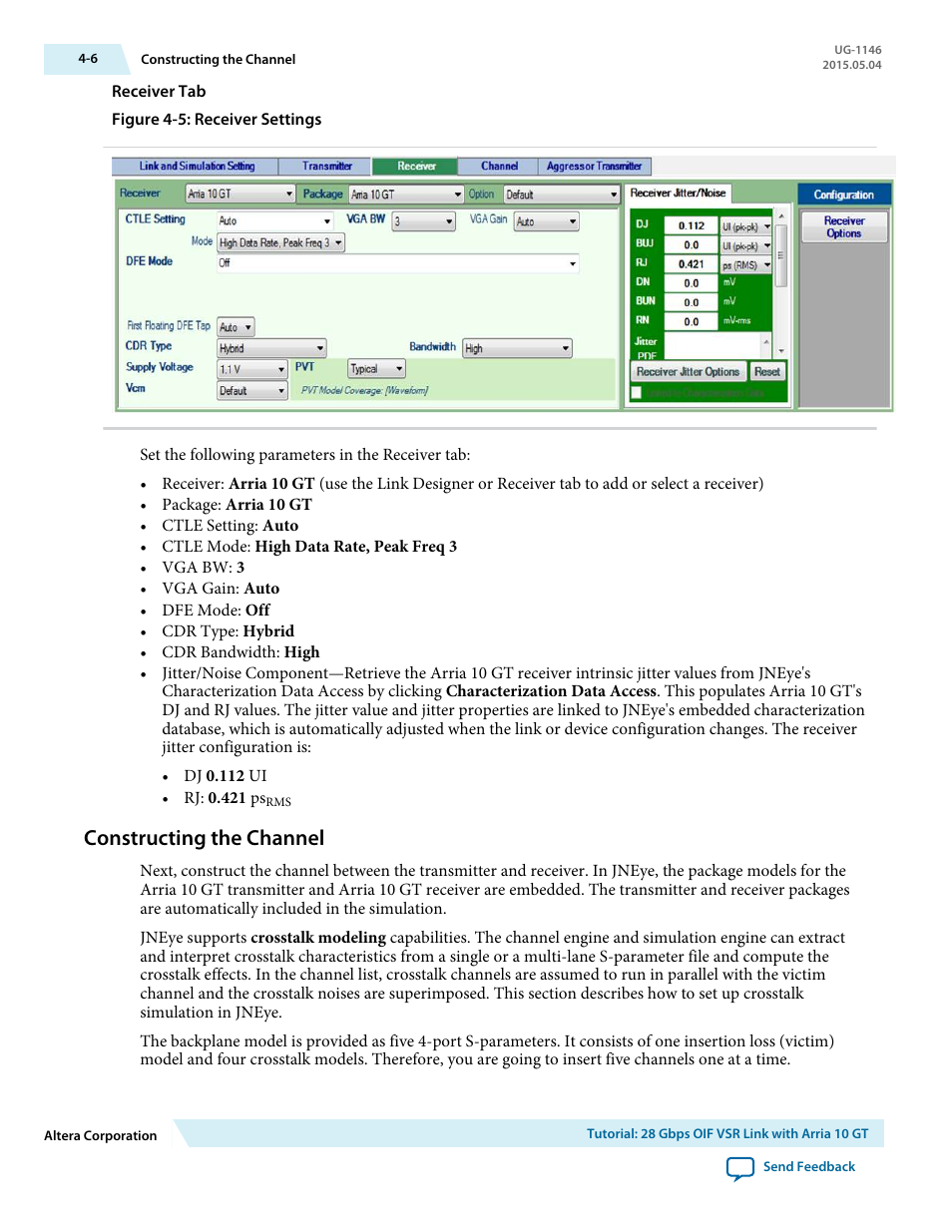 Constructing the channel, Constructing the channel -6 | Altera JNEye User Manual | Page 183 / 194