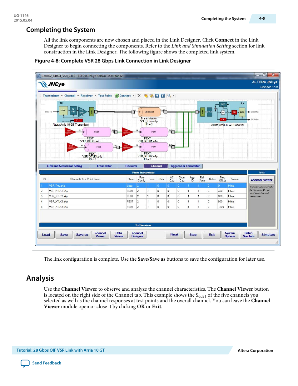 Completing the system, Analysis, Completing the system -9 | Analysis -9 | Altera JNEye User Manual | Page 186 / 194