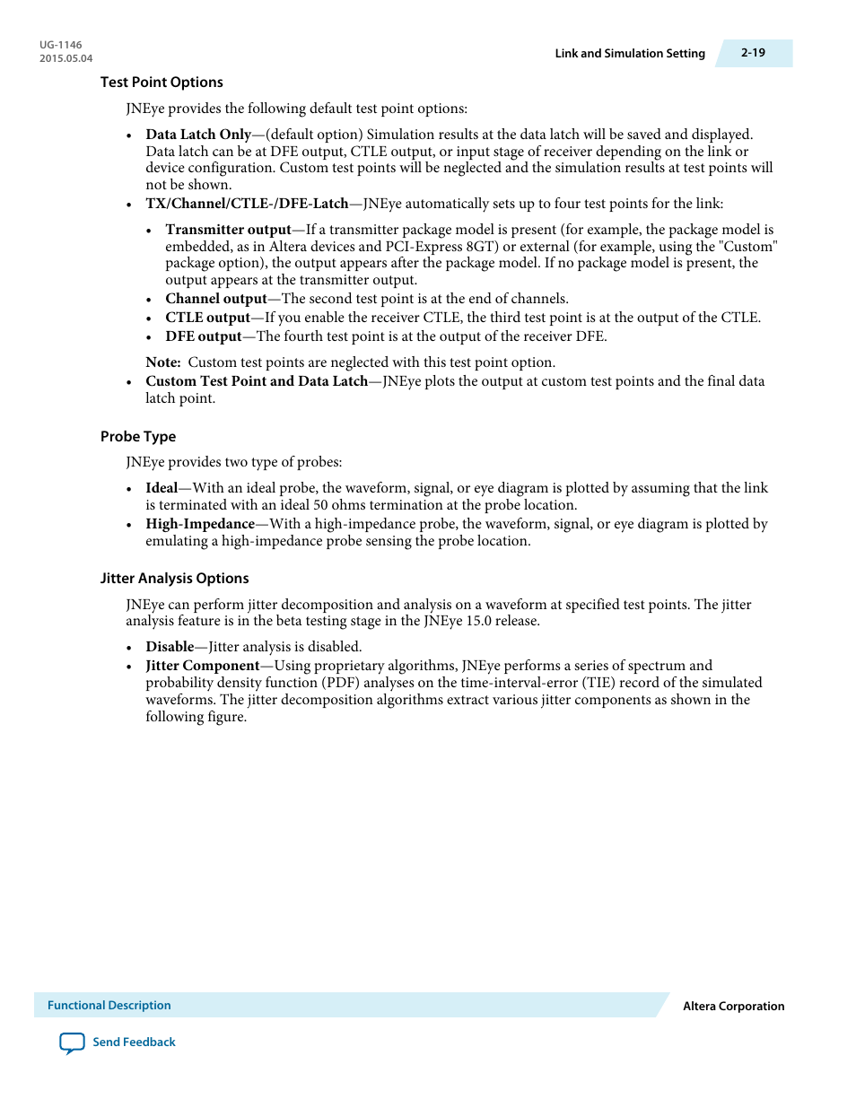 Altera JNEye User Manual | Page 25 / 194