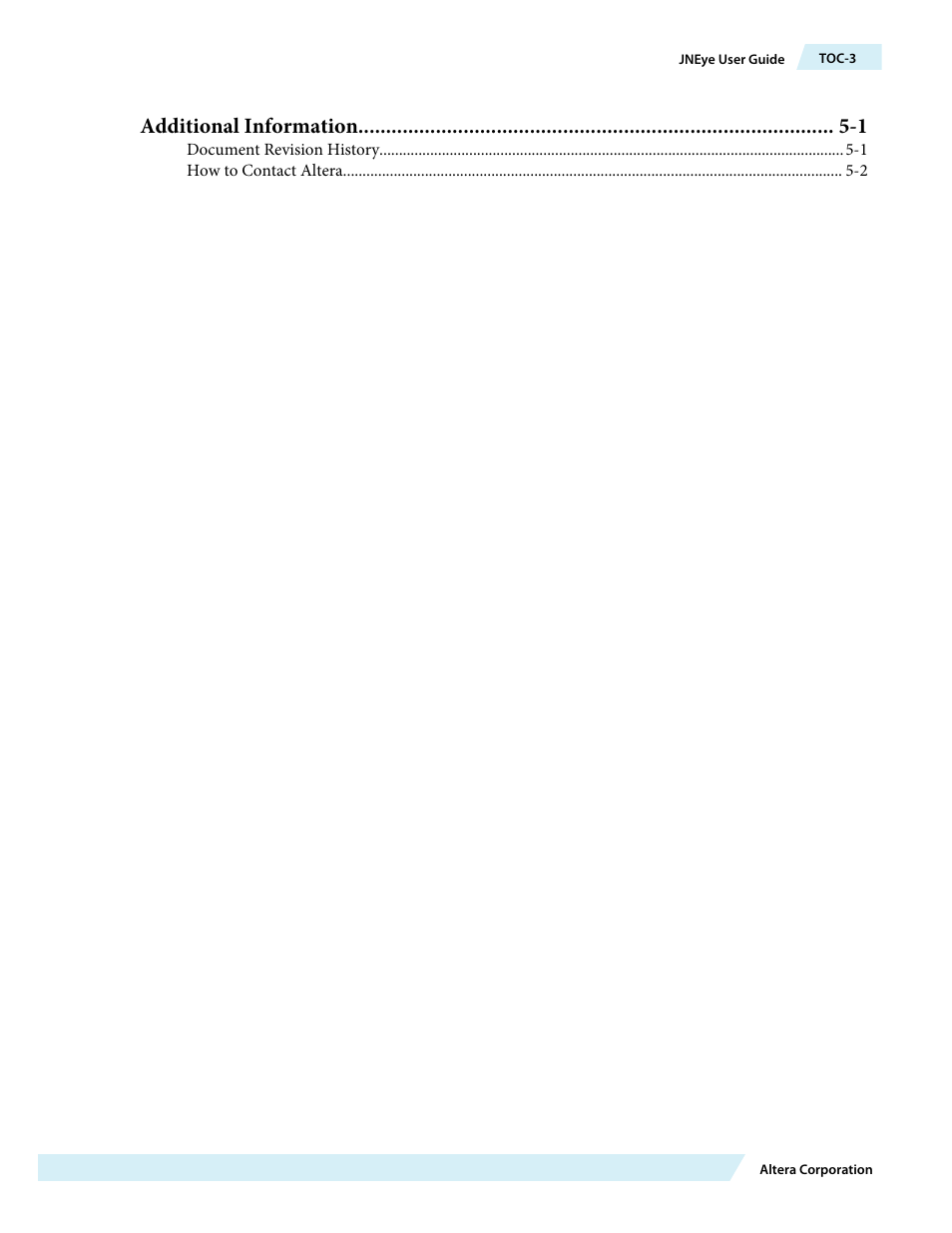 Additional information -1 | Altera JNEye User Manual | Page 3 / 194
