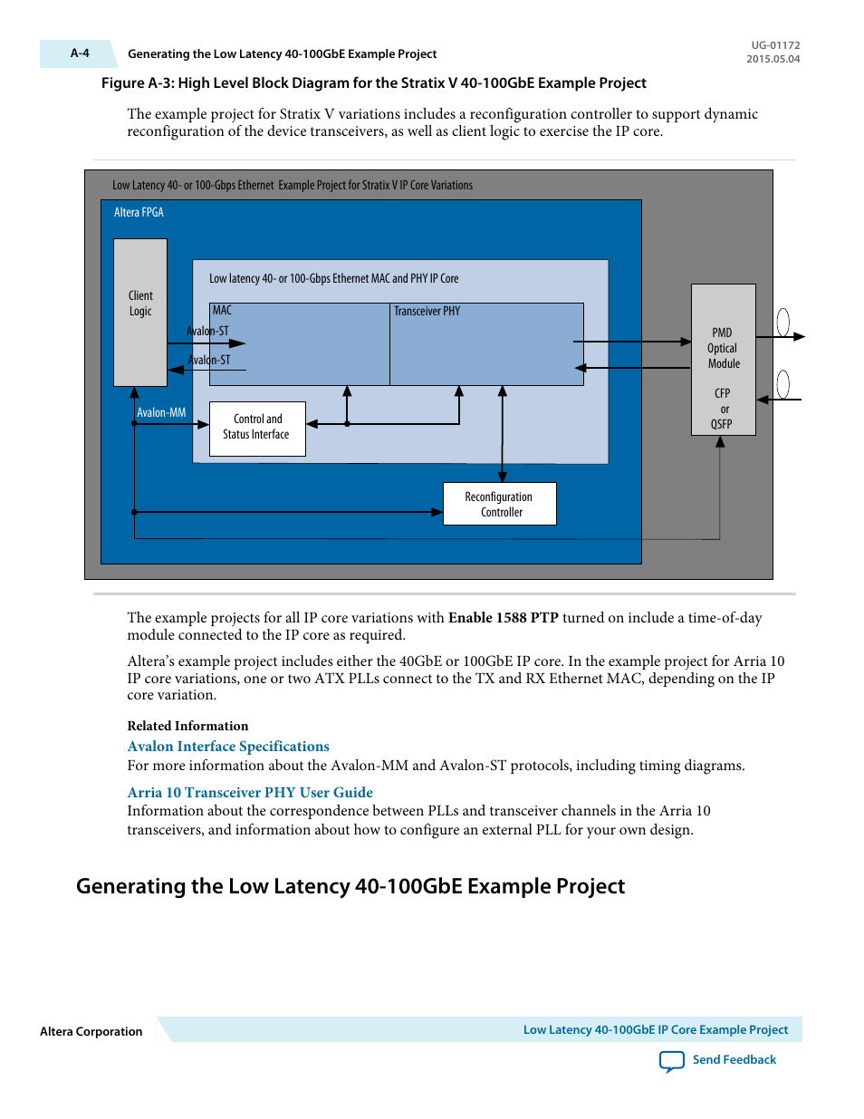 Altera Low Latency 40-Gbps Ethernet MAC and PHY MegaCore Function User Manual | Page 157 / 196