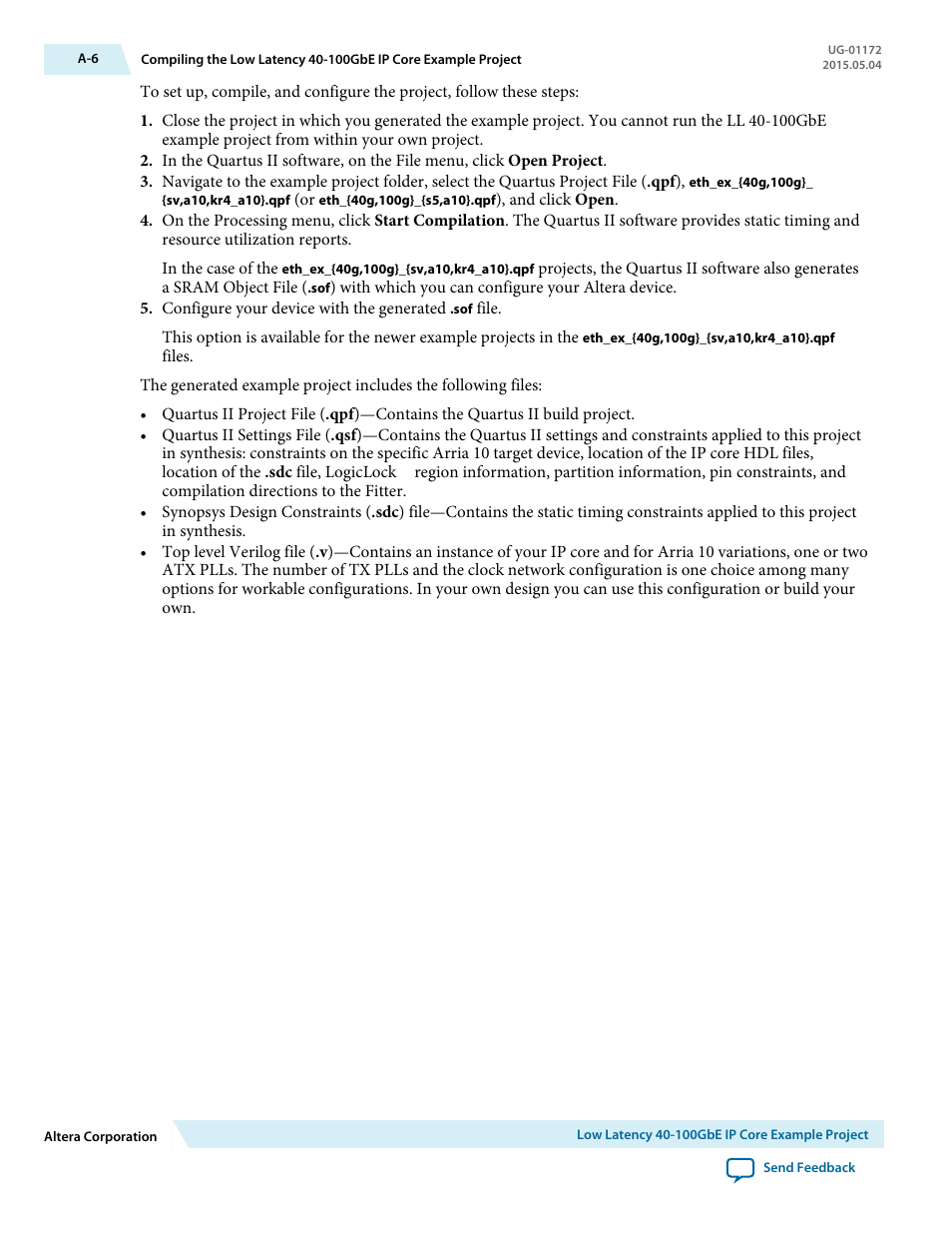 Altera Low Latency 40-Gbps Ethernet MAC and PHY MegaCore Function User Manual | Page 159 / 196