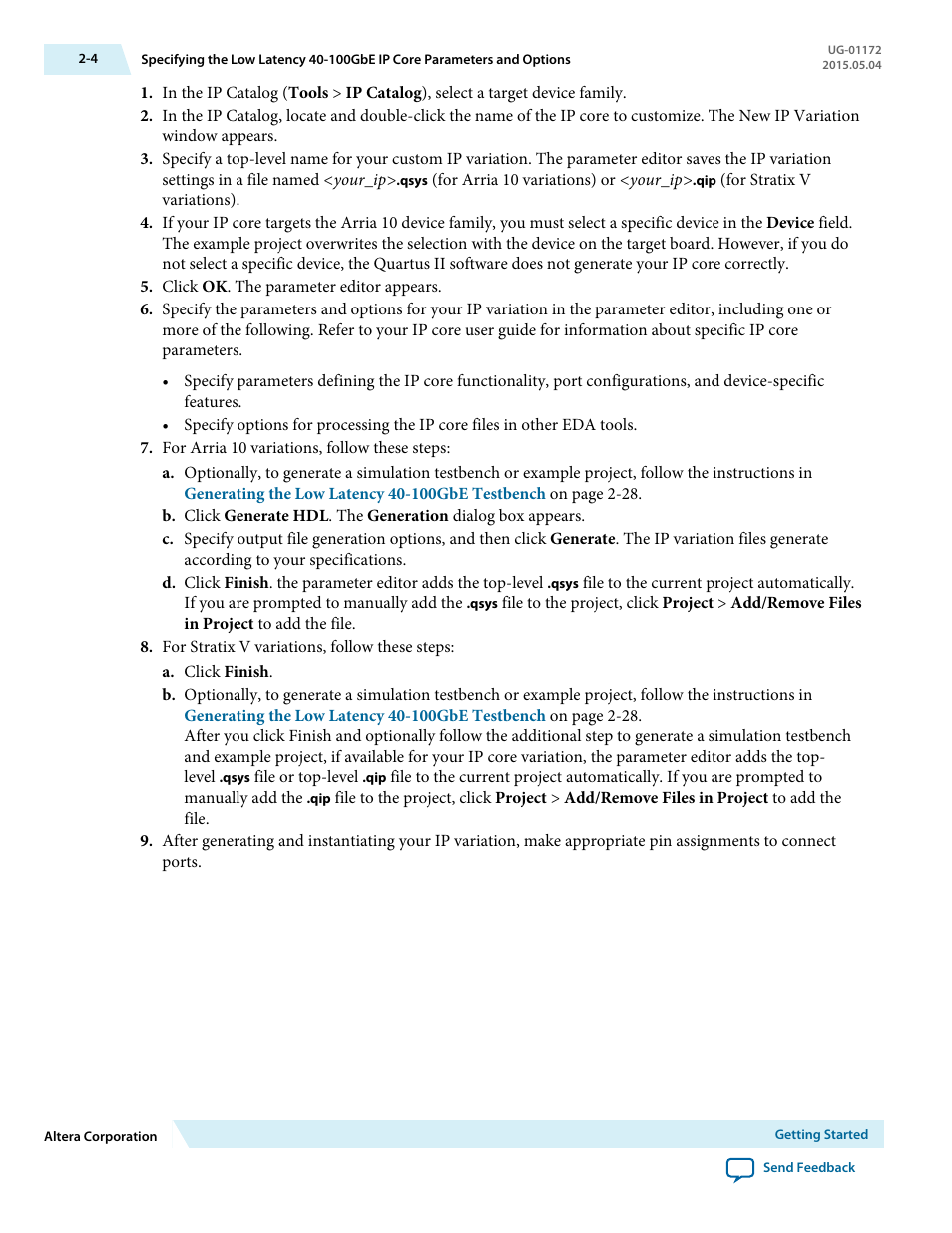 Altera Low Latency 40-Gbps Ethernet MAC and PHY MegaCore Function User Manual | Page 18 / 196