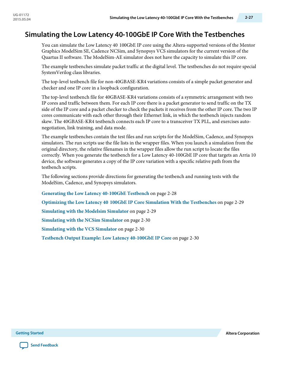 Altera Low Latency 40-Gbps Ethernet MAC and PHY MegaCore Function User Manual | Page 41 / 196