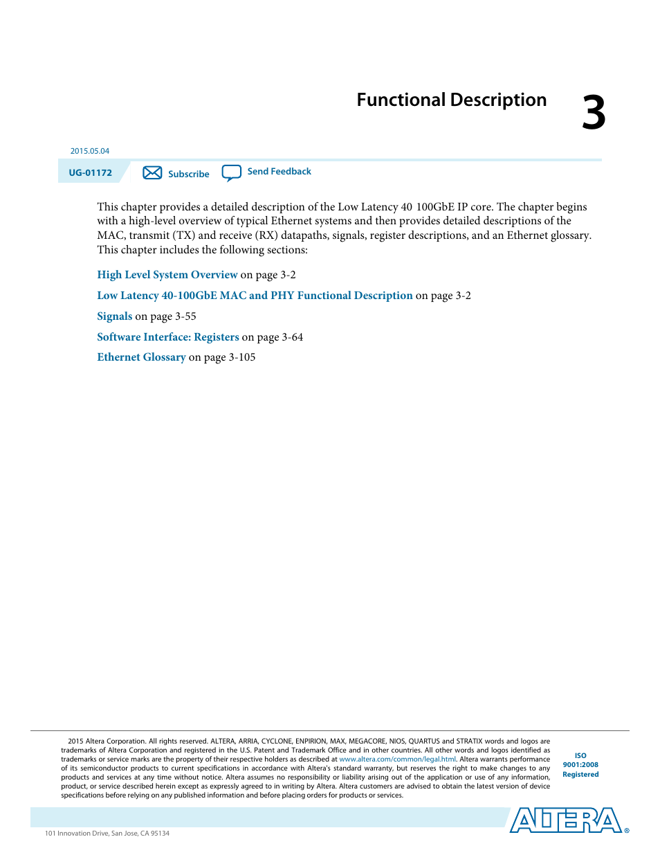 Functional description, Functional description -1 | Altera Low Latency 40-Gbps Ethernet MAC and PHY MegaCore Function User Manual | Page 46 / 196