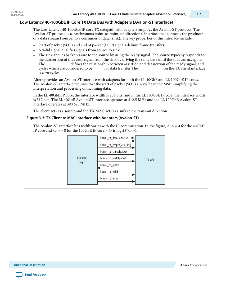 Altera Low Latency 40-Gbps Ethernet MAC and PHY MegaCore Function User Manual | Page 52 / 196