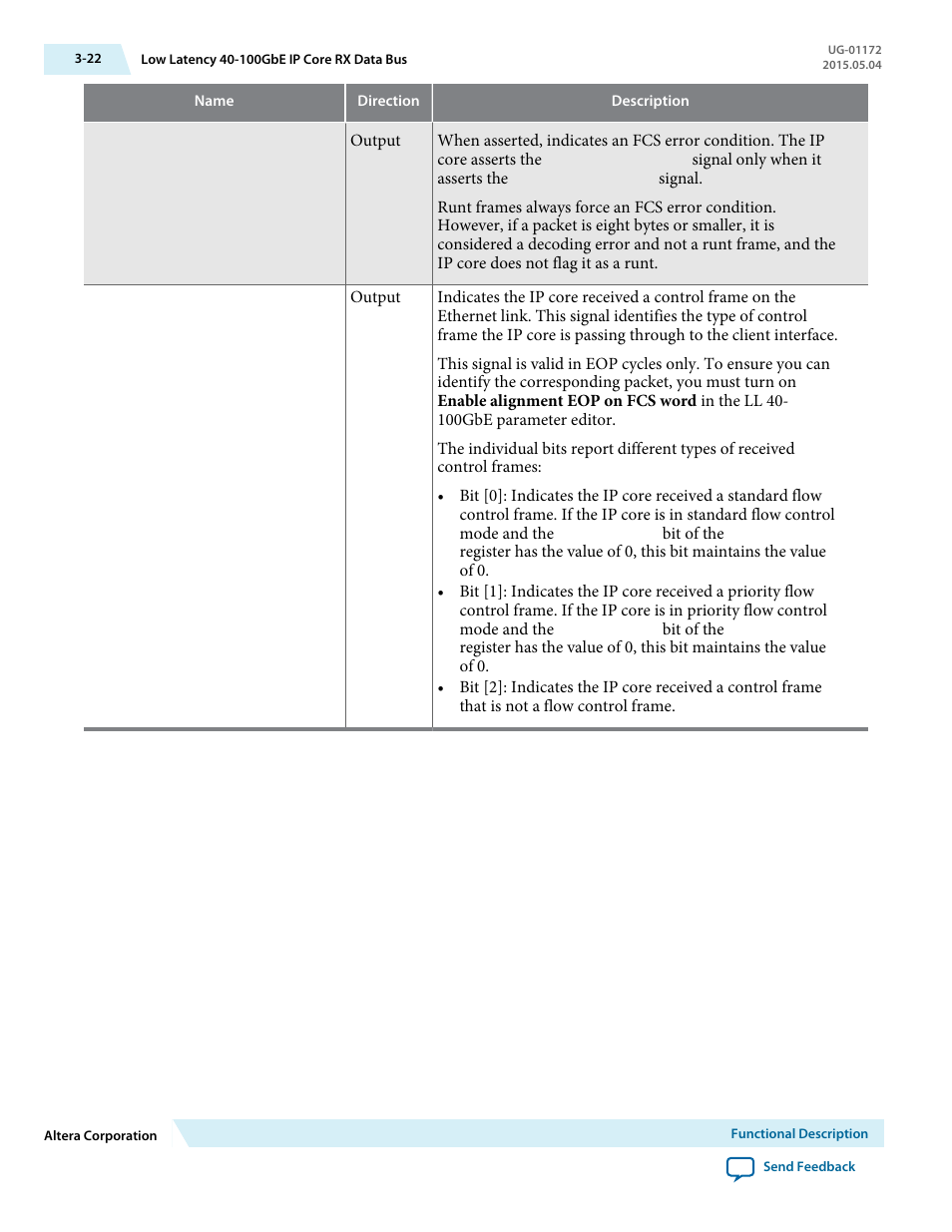 Altera Low Latency 40-Gbps Ethernet MAC and PHY MegaCore Function User Manual | Page 67 / 196