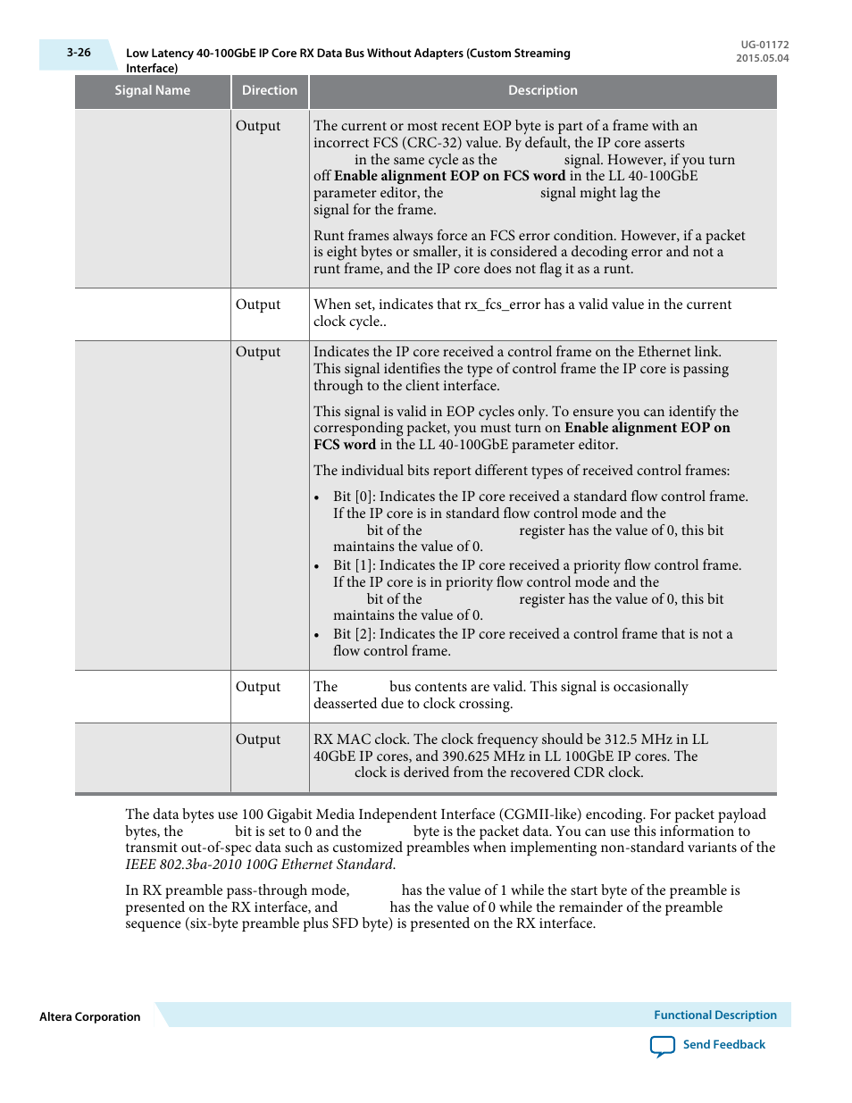Altera Low Latency 40-Gbps Ethernet MAC and PHY MegaCore Function User Manual | Page 71 / 196