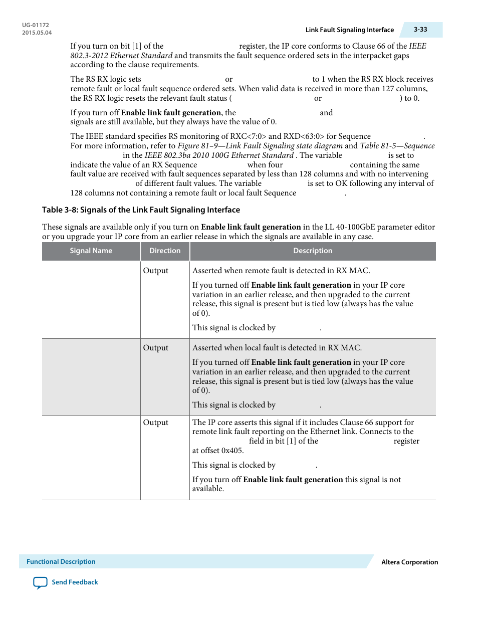 Altera Low Latency 40-Gbps Ethernet MAC and PHY MegaCore Function User Manual | Page 78 / 196