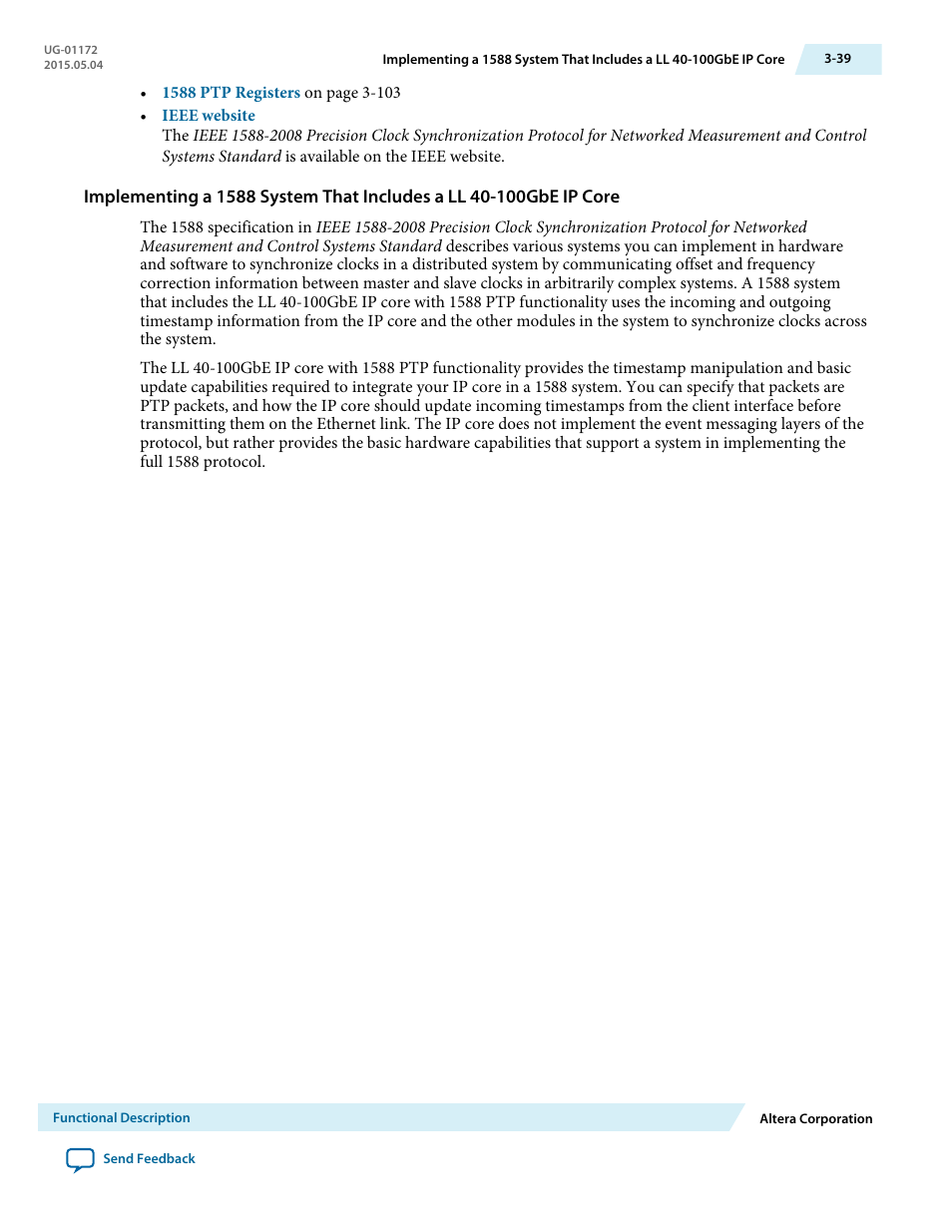 Altera Low Latency 40-Gbps Ethernet MAC and PHY MegaCore Function User Manual | Page 84 / 196