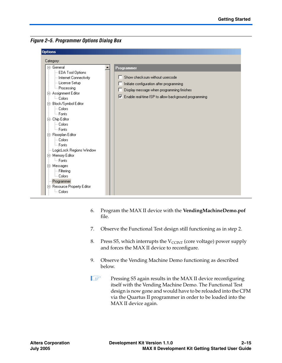 Figure 2–5 | Altera MAX II User Manual | Page 23 / 38