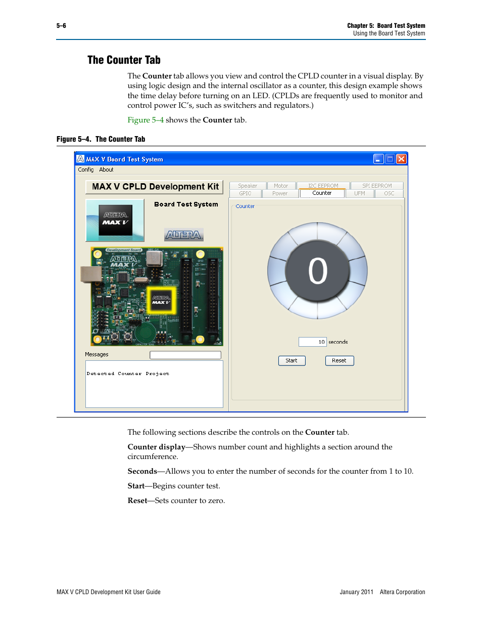 The counter tab, The counter tab –6 | Altera MAX V CPLD User Manual | Page 20 / 30