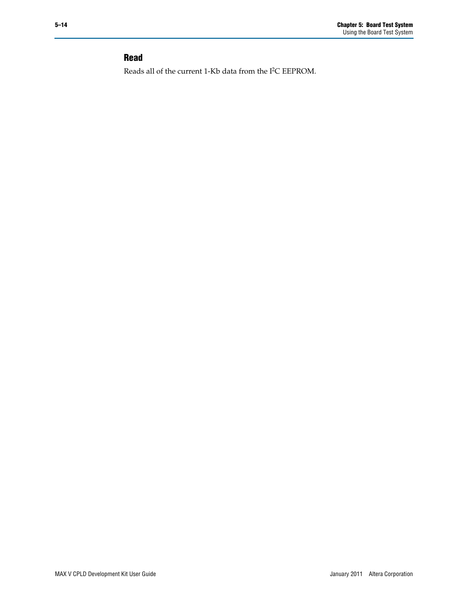 Read –14, Read | Altera MAX V CPLD User Manual | Page 28 / 30