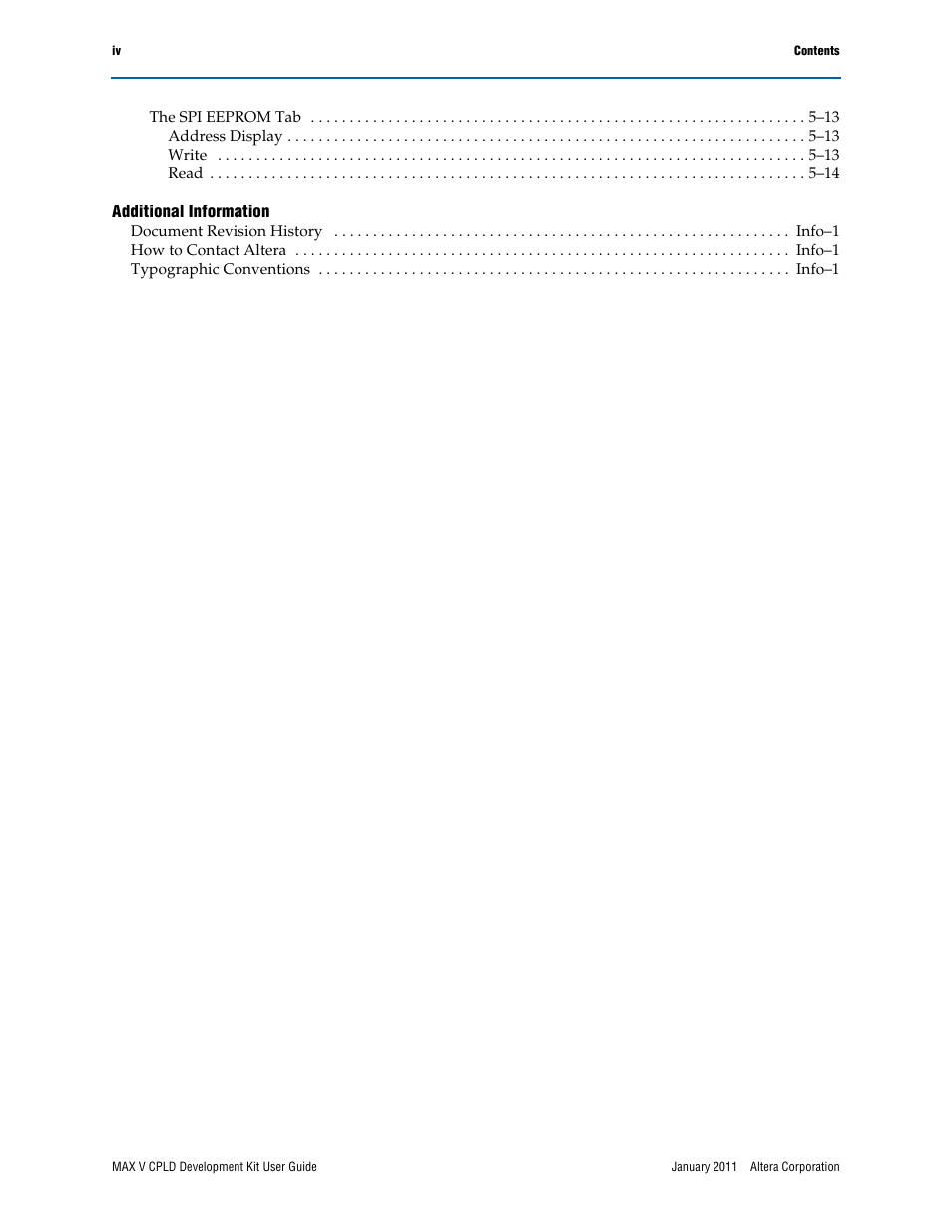 Altera MAX V CPLD User Manual | Page 4 / 30