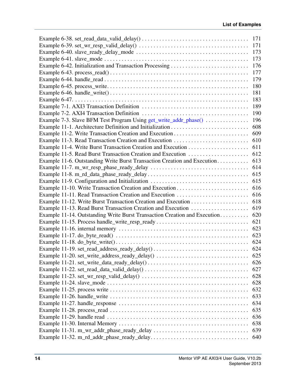 Altera Mentor Verification IP Altera Edition AMBA AXI3/4TM User Manual | Page 14 / 783