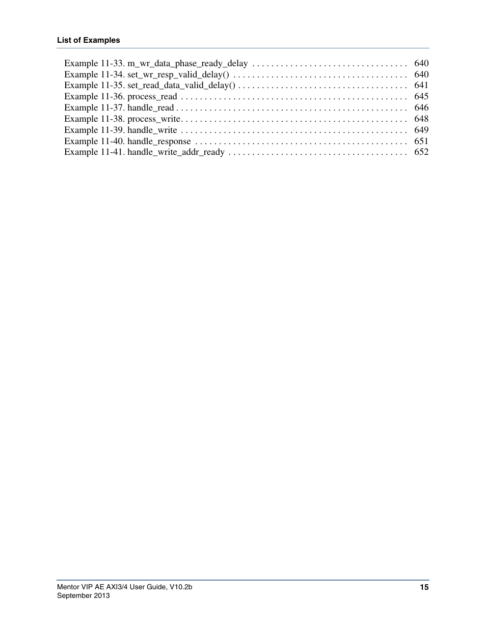 Altera Mentor Verification IP Altera Edition AMBA AXI3/4TM User Manual | Page 15 / 783