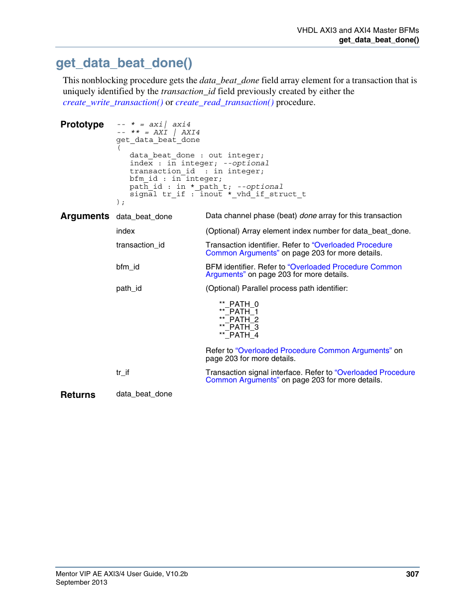 Get_data_beat_done(), Ll the | Altera Mentor Verification IP Altera Edition AMBA AXI3/4TM User Manual | Page 325 / 783