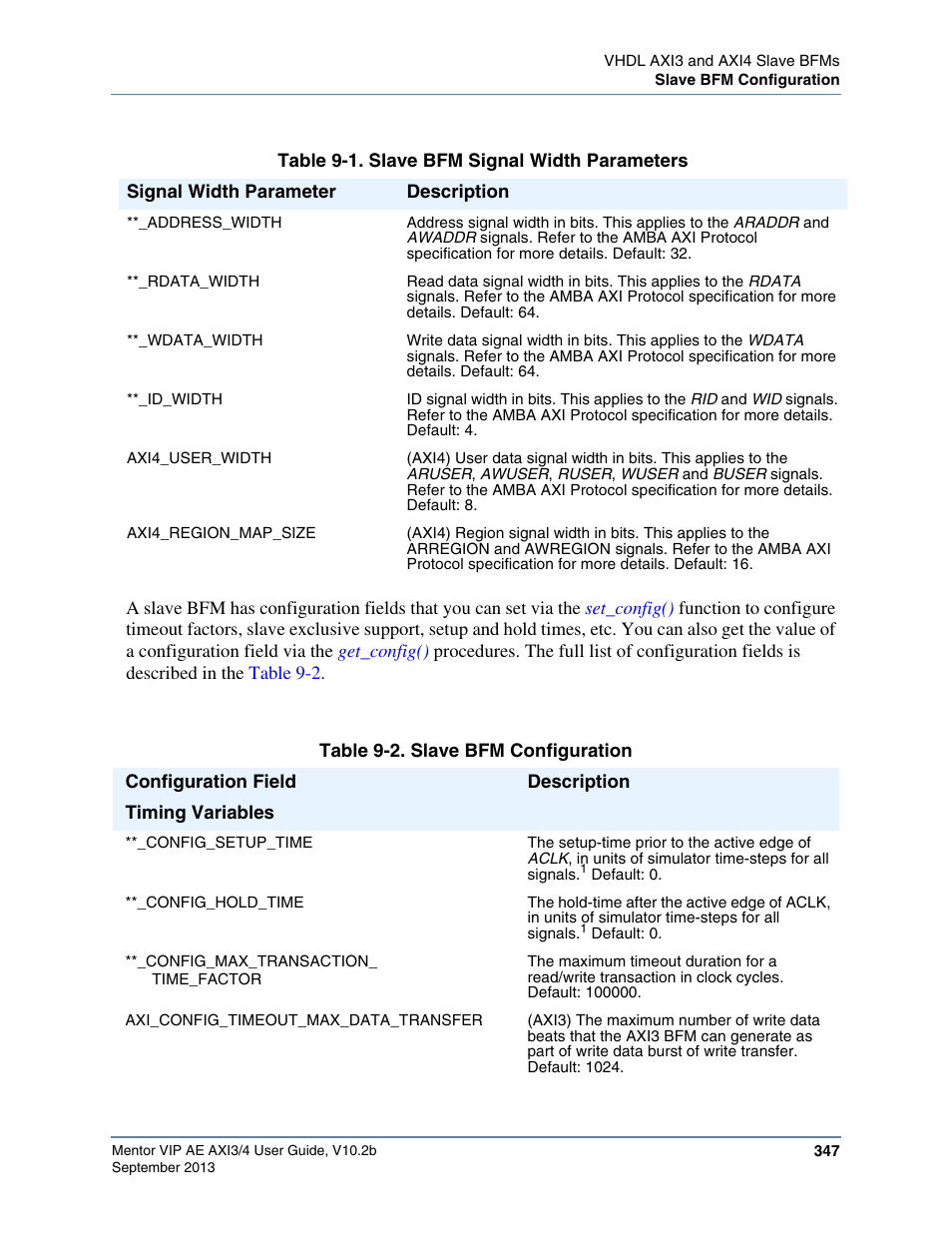 Altera Mentor Verification IP Altera Edition AMBA AXI3/4TM User Manual | Page 367 / 783