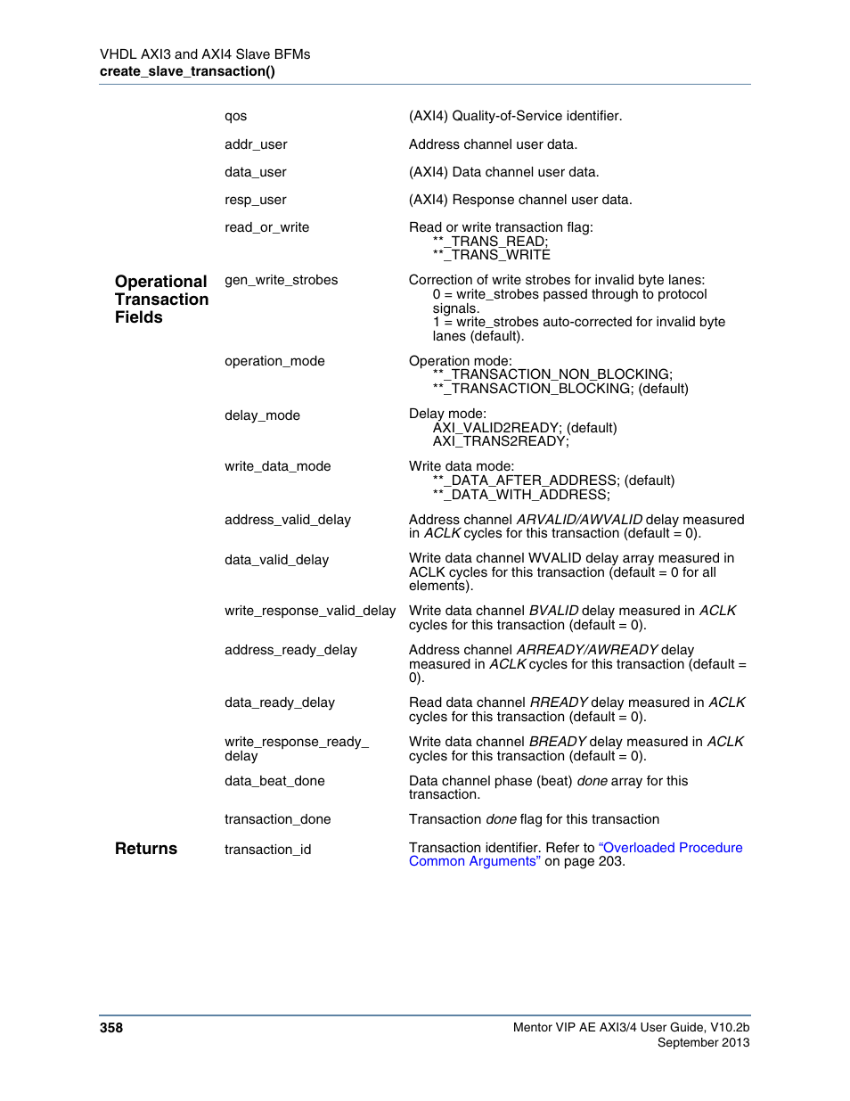 Altera Mentor Verification IP Altera Edition AMBA AXI3/4TM User Manual | Page 378 / 783
