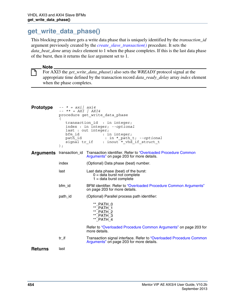 Get_write_data_phase() | Altera Mentor Verification IP Altera Edition AMBA AXI3/4TM User Manual | Page 474 / 783