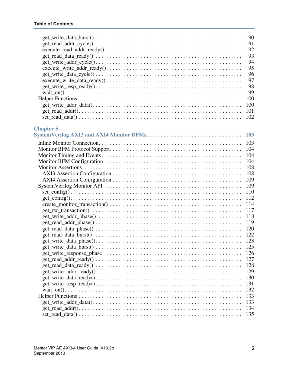 Altera Mentor Verification IP Altera Edition AMBA AXI3/4TM User Manual | Page 5 / 783