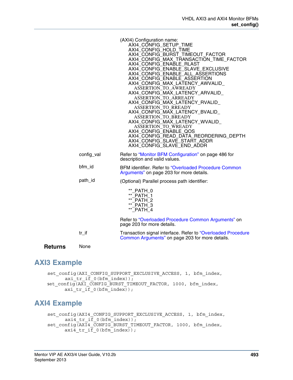 Axi3 example, Axi4 example | Altera Mentor Verification IP Altera Edition AMBA AXI3/4TM User Manual | Page 513 / 783