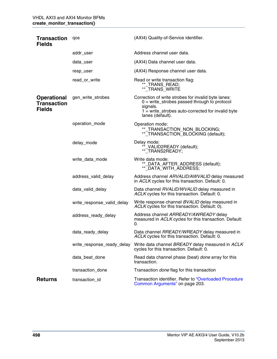 Altera Mentor Verification IP Altera Edition AMBA AXI3/4TM User Manual | Page 518 / 783