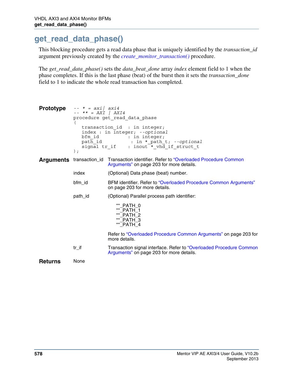 Get_read_data_phase() | Altera Mentor Verification IP Altera Edition AMBA AXI3/4TM User Manual | Page 598 / 783