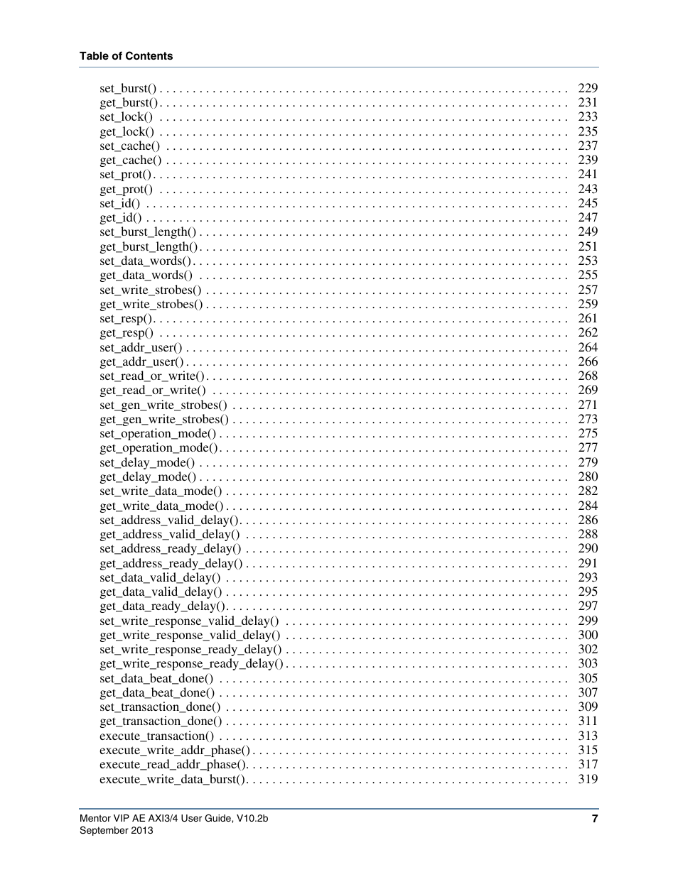 Altera Mentor Verification IP Altera Edition AMBA AXI3/4TM User Manual | Page 7 / 783