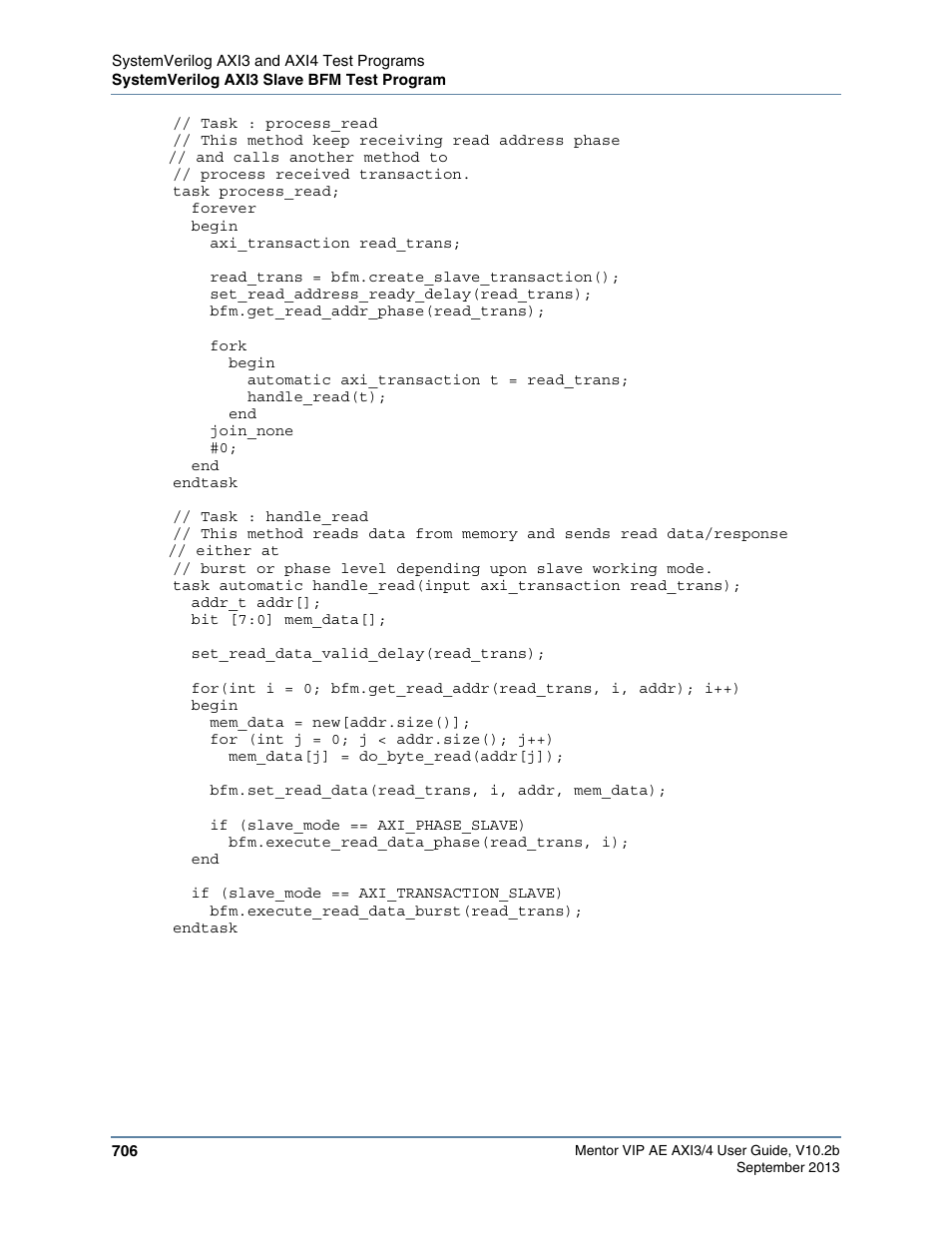 Altera Mentor Verification IP Altera Edition AMBA AXI3/4TM User Manual | Page 726 / 783