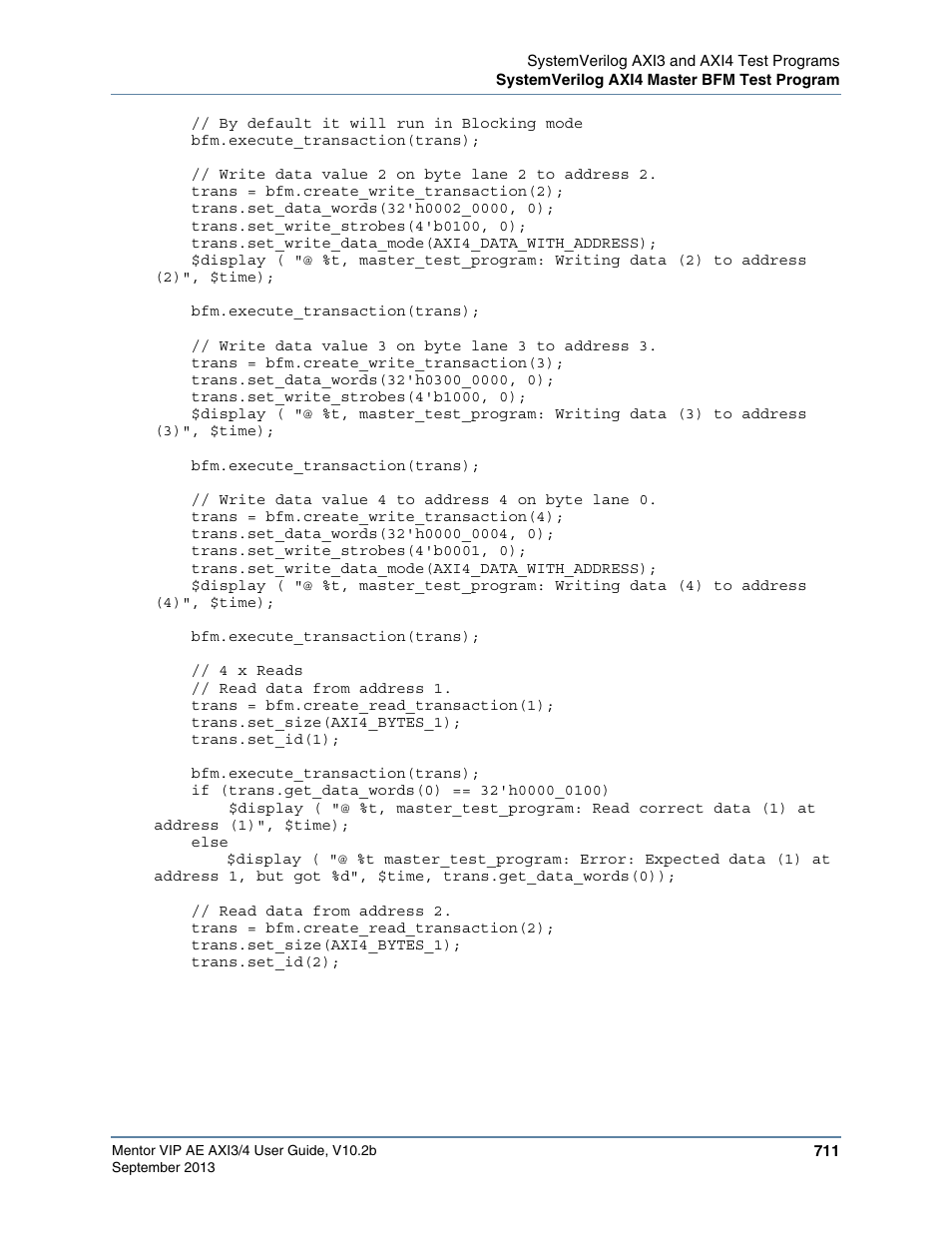 Altera Mentor Verification IP Altera Edition AMBA AXI3/4TM User Manual | Page 731 / 783
