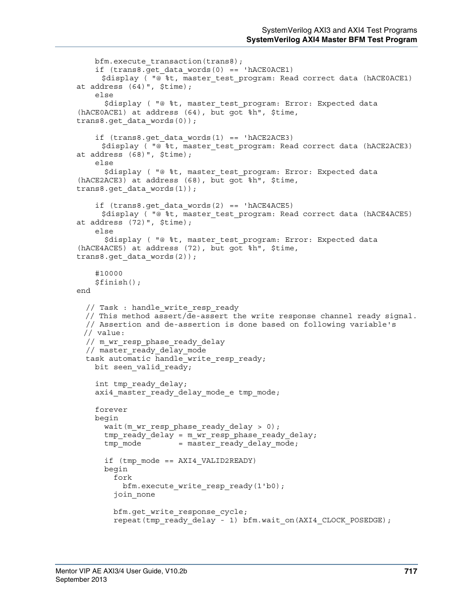 Altera Mentor Verification IP Altera Edition AMBA AXI3/4TM User Manual | Page 737 / 783