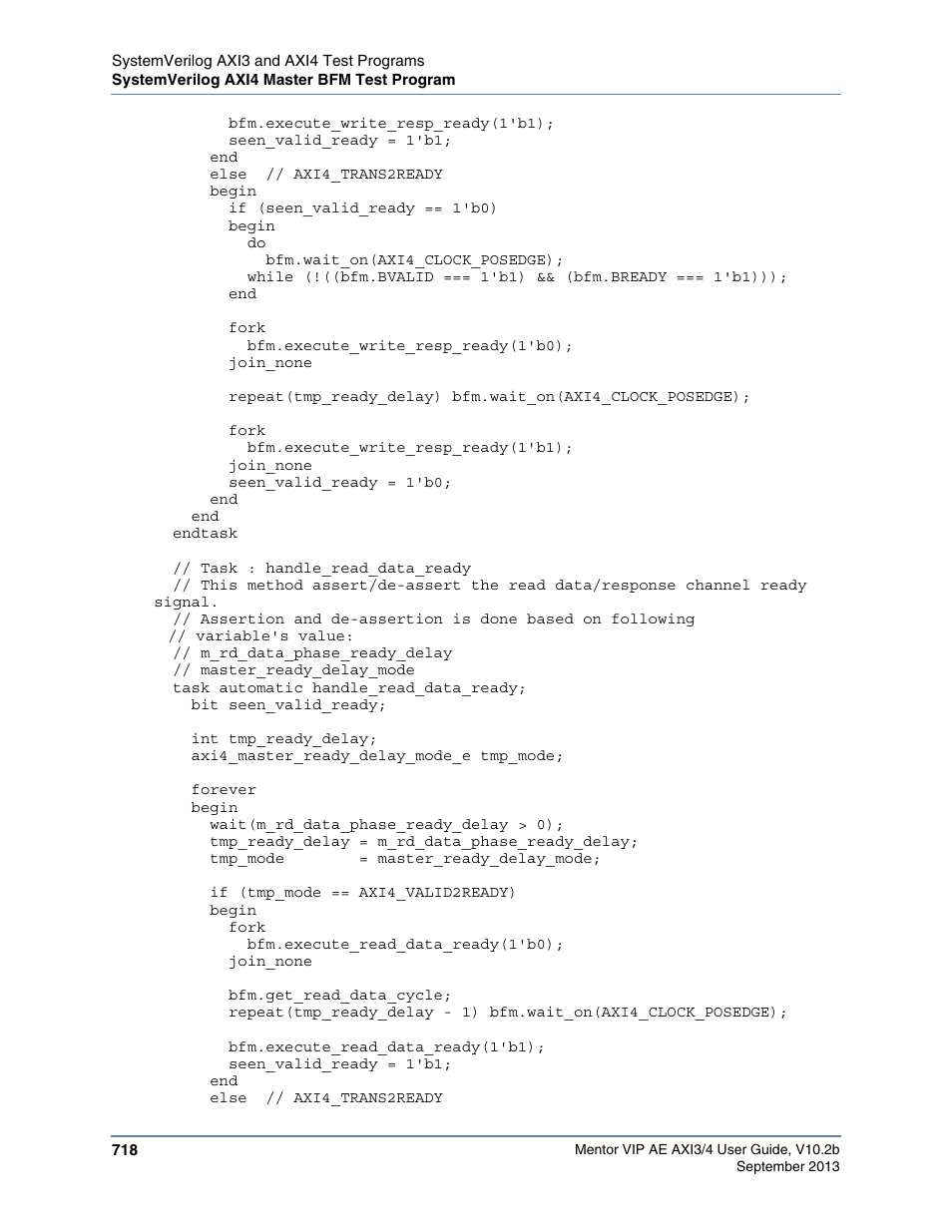 Altera Mentor Verification IP Altera Edition AMBA AXI3/4TM User Manual | Page 738 / 783