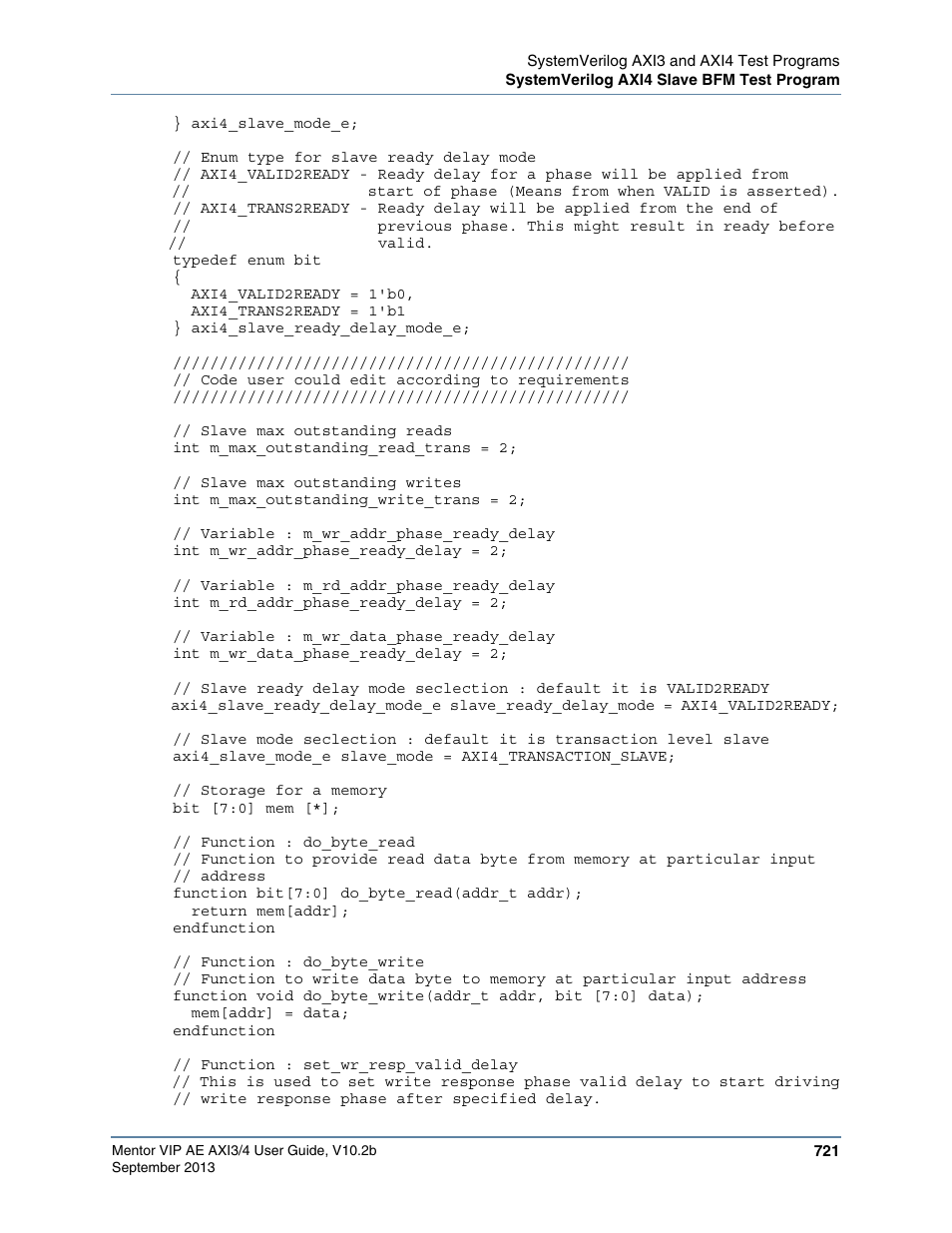 Altera Mentor Verification IP Altera Edition AMBA AXI3/4TM User Manual | Page 741 / 783