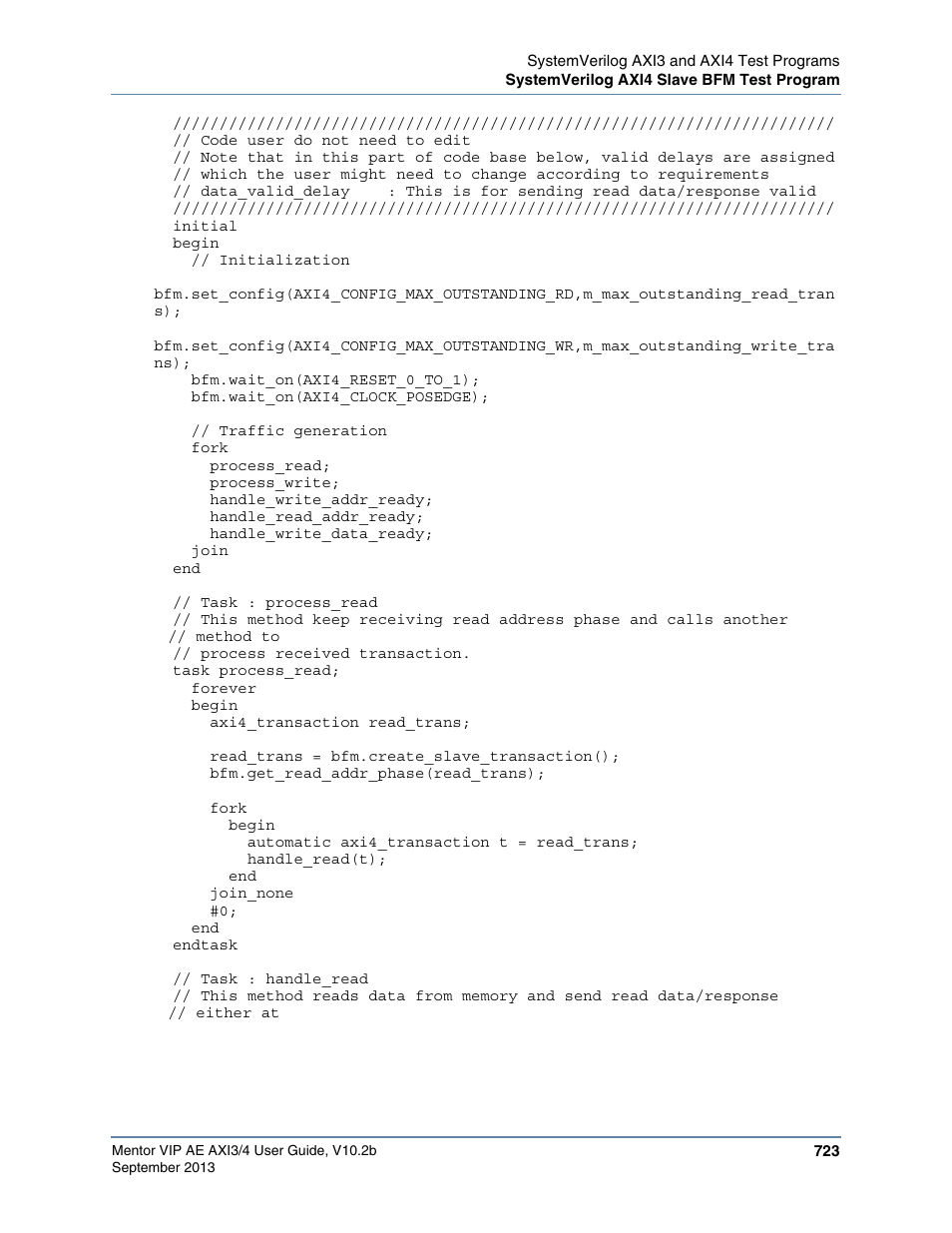 Altera Mentor Verification IP Altera Edition AMBA AXI3/4TM User Manual | Page 743 / 783