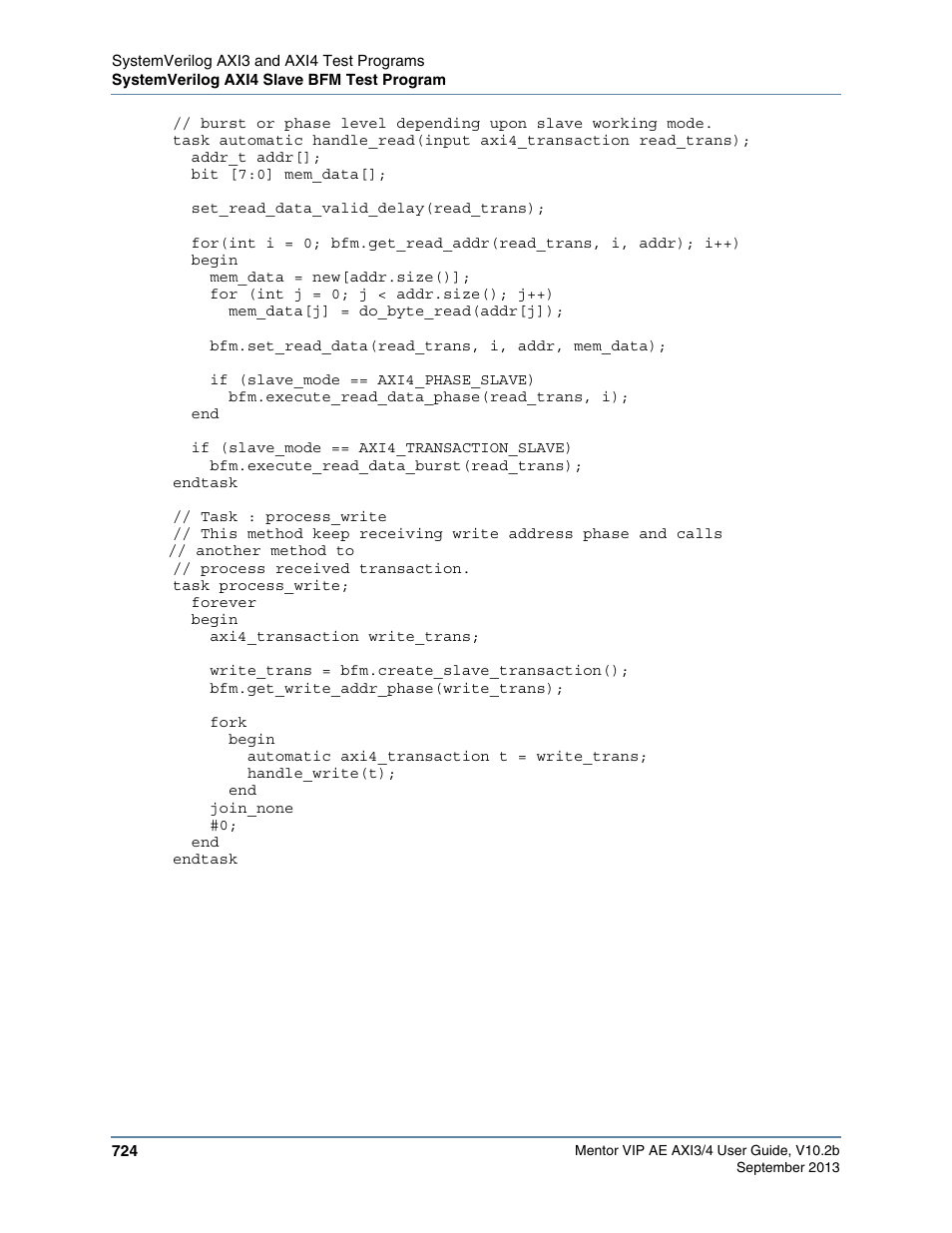 Altera Mentor Verification IP Altera Edition AMBA AXI3/4TM User Manual | Page 744 / 783