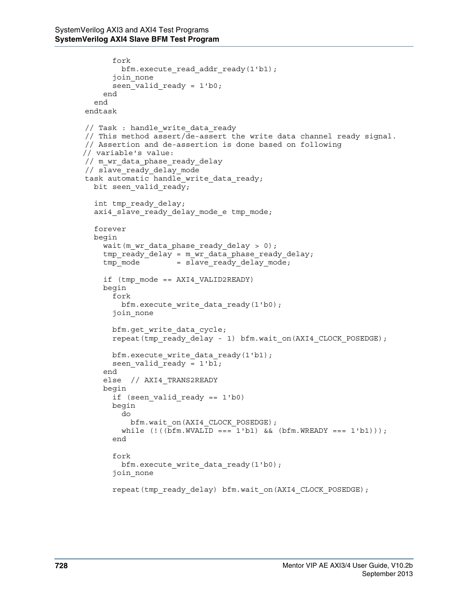 Altera Mentor Verification IP Altera Edition AMBA AXI3/4TM User Manual | Page 748 / 783