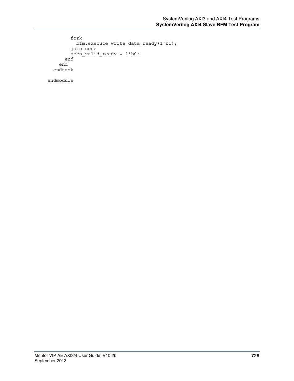 Altera Mentor Verification IP Altera Edition AMBA AXI3/4TM User Manual | Page 749 / 783
