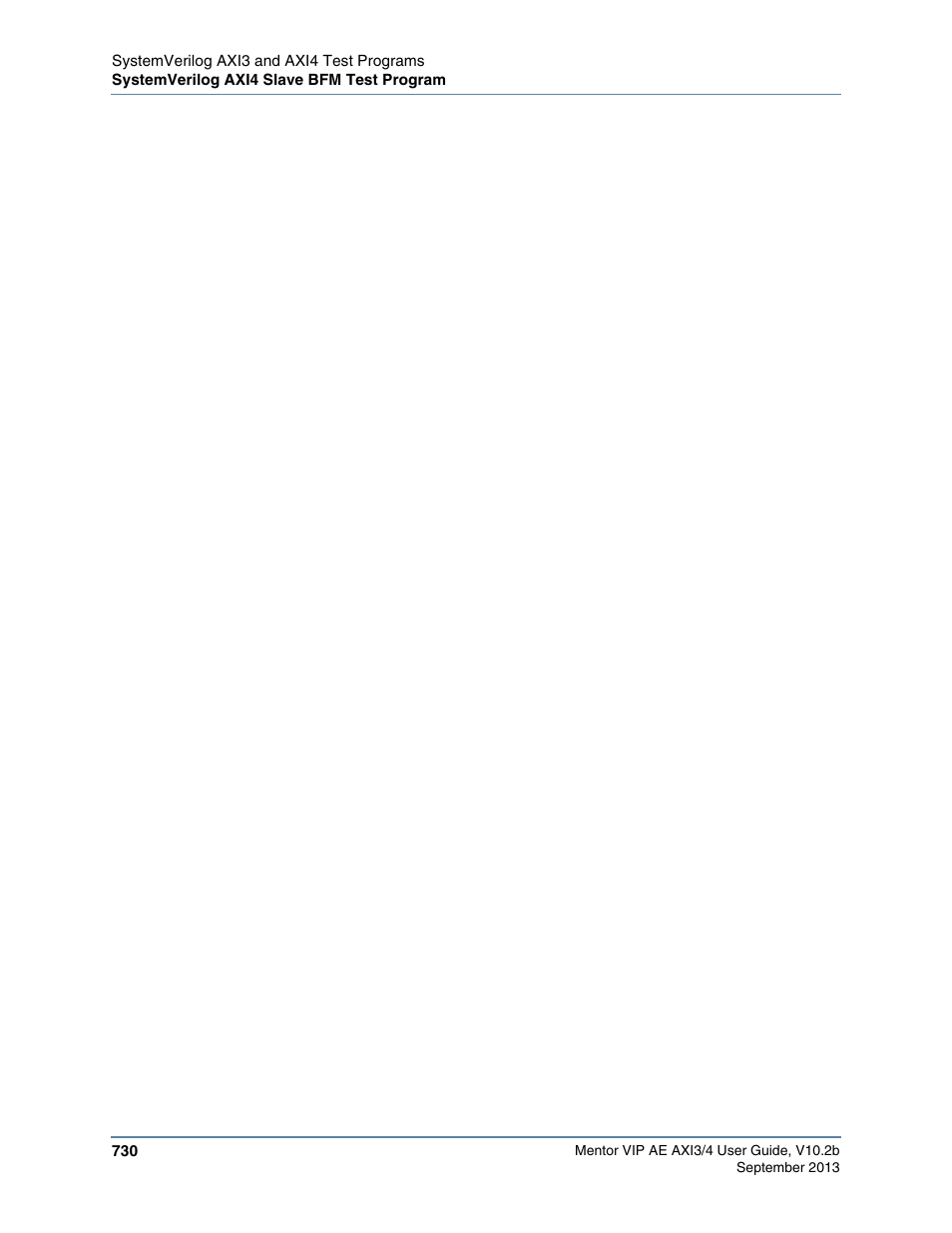Altera Mentor Verification IP Altera Edition AMBA AXI3/4TM User Manual | Page 750 / 783