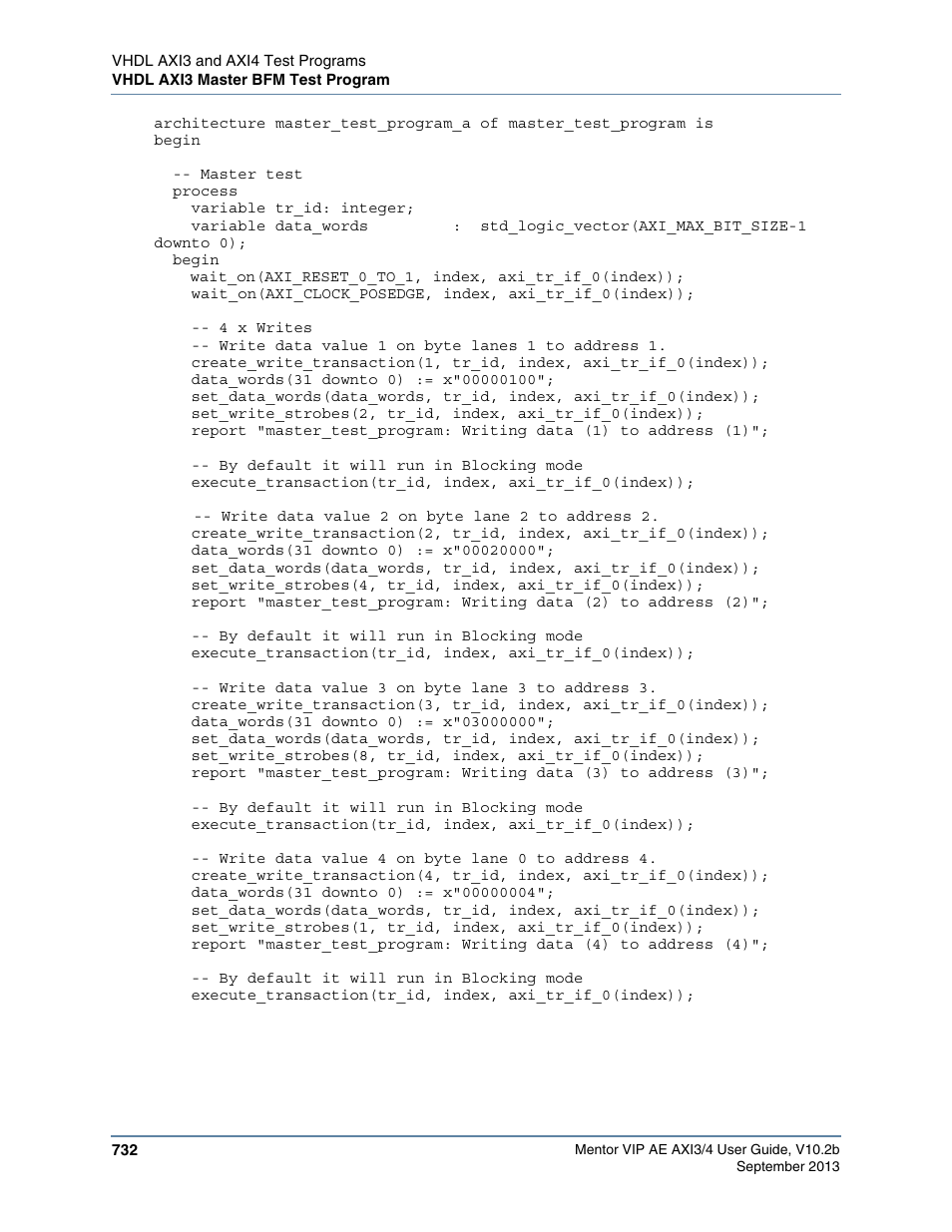 Altera Mentor Verification IP Altera Edition AMBA AXI3/4TM User Manual | Page 752 / 783