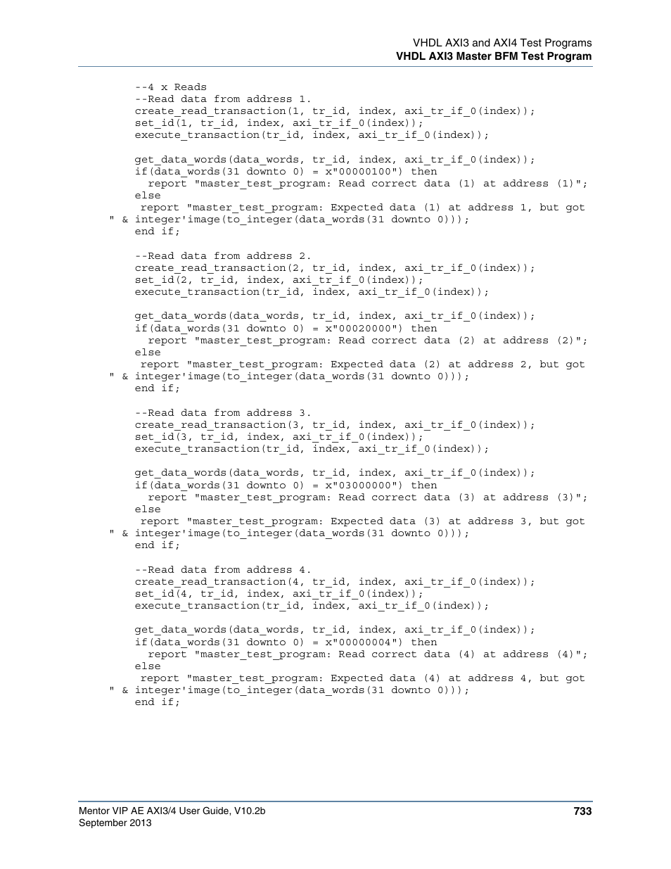 Altera Mentor Verification IP Altera Edition AMBA AXI3/4TM User Manual | Page 753 / 783