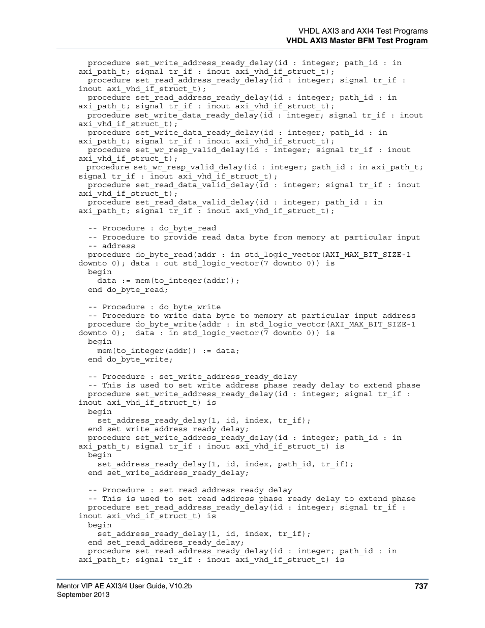 Altera Mentor Verification IP Altera Edition AMBA AXI3/4TM User Manual | Page 757 / 783
