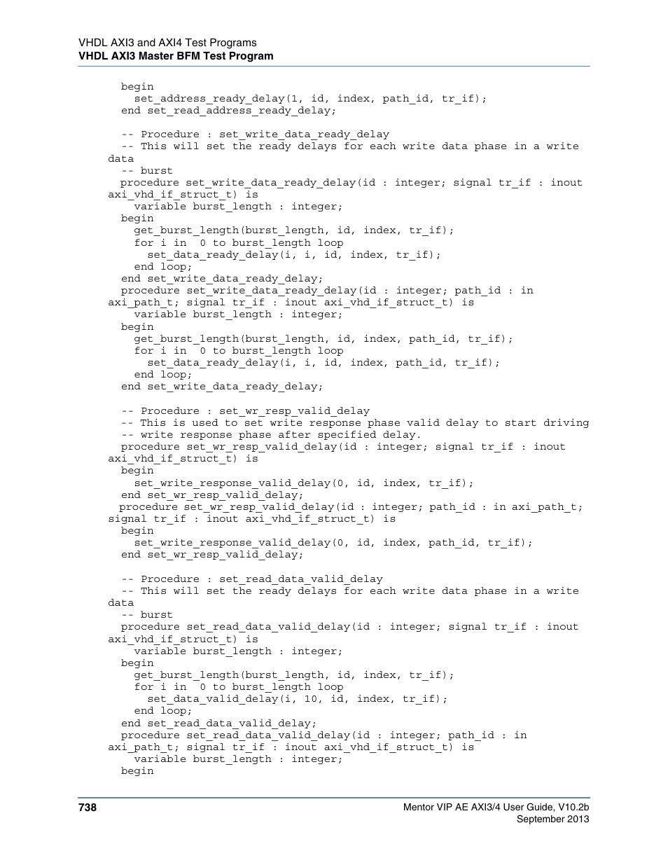 Altera Mentor Verification IP Altera Edition AMBA AXI3/4TM User Manual | Page 758 / 783