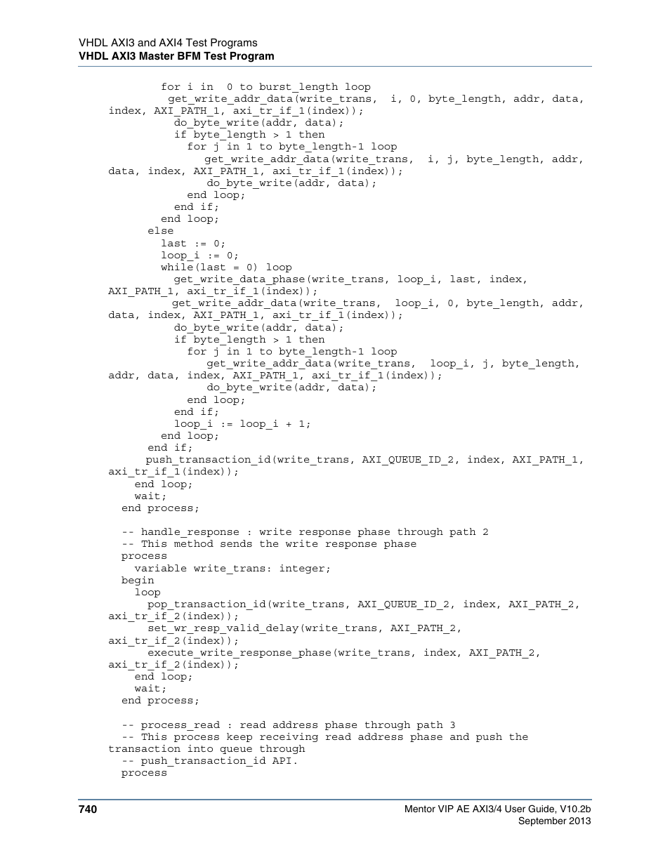 Altera Mentor Verification IP Altera Edition AMBA AXI3/4TM User Manual | Page 760 / 783