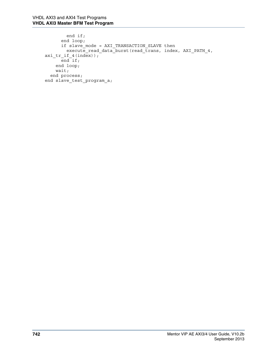 Altera Mentor Verification IP Altera Edition AMBA AXI3/4TM User Manual | Page 762 / 783