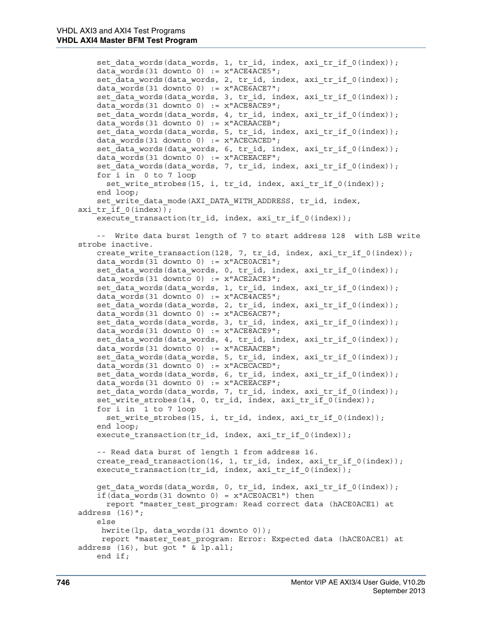 Altera Mentor Verification IP Altera Edition AMBA AXI3/4TM User Manual | Page 766 / 783