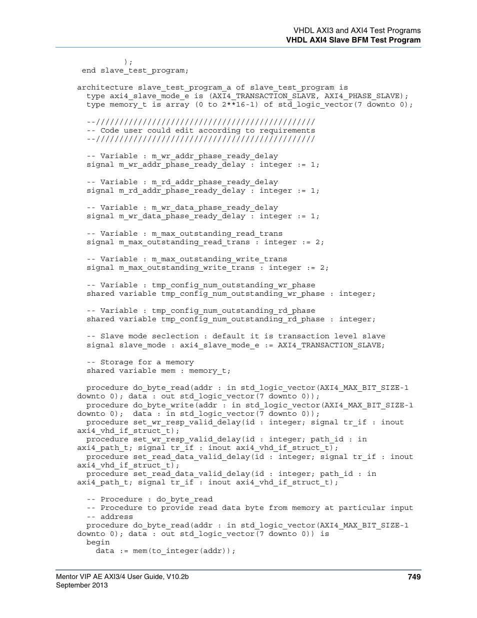 Altera Mentor Verification IP Altera Edition AMBA AXI3/4TM User Manual | Page 769 / 783
