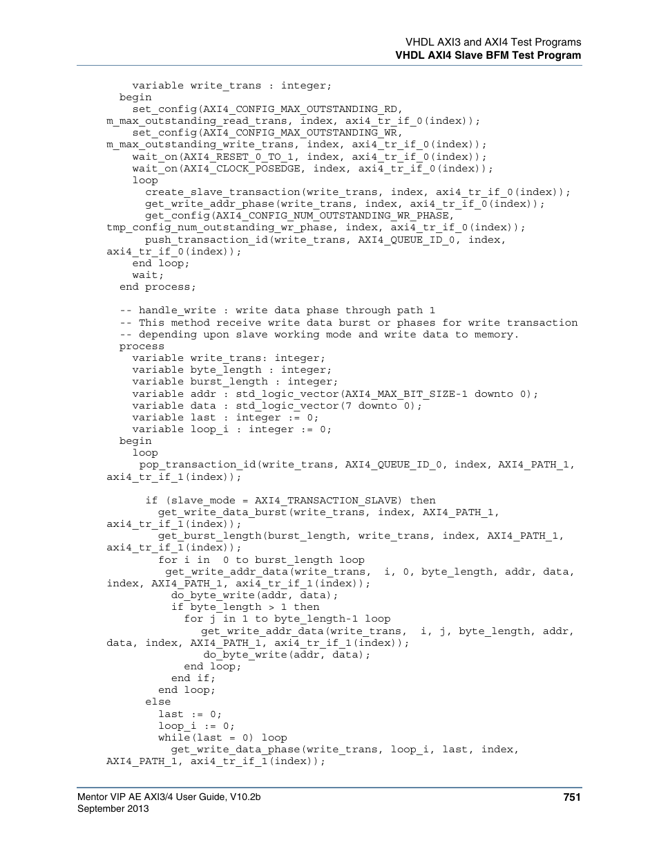 Altera Mentor Verification IP Altera Edition AMBA AXI3/4TM User Manual | Page 771 / 783