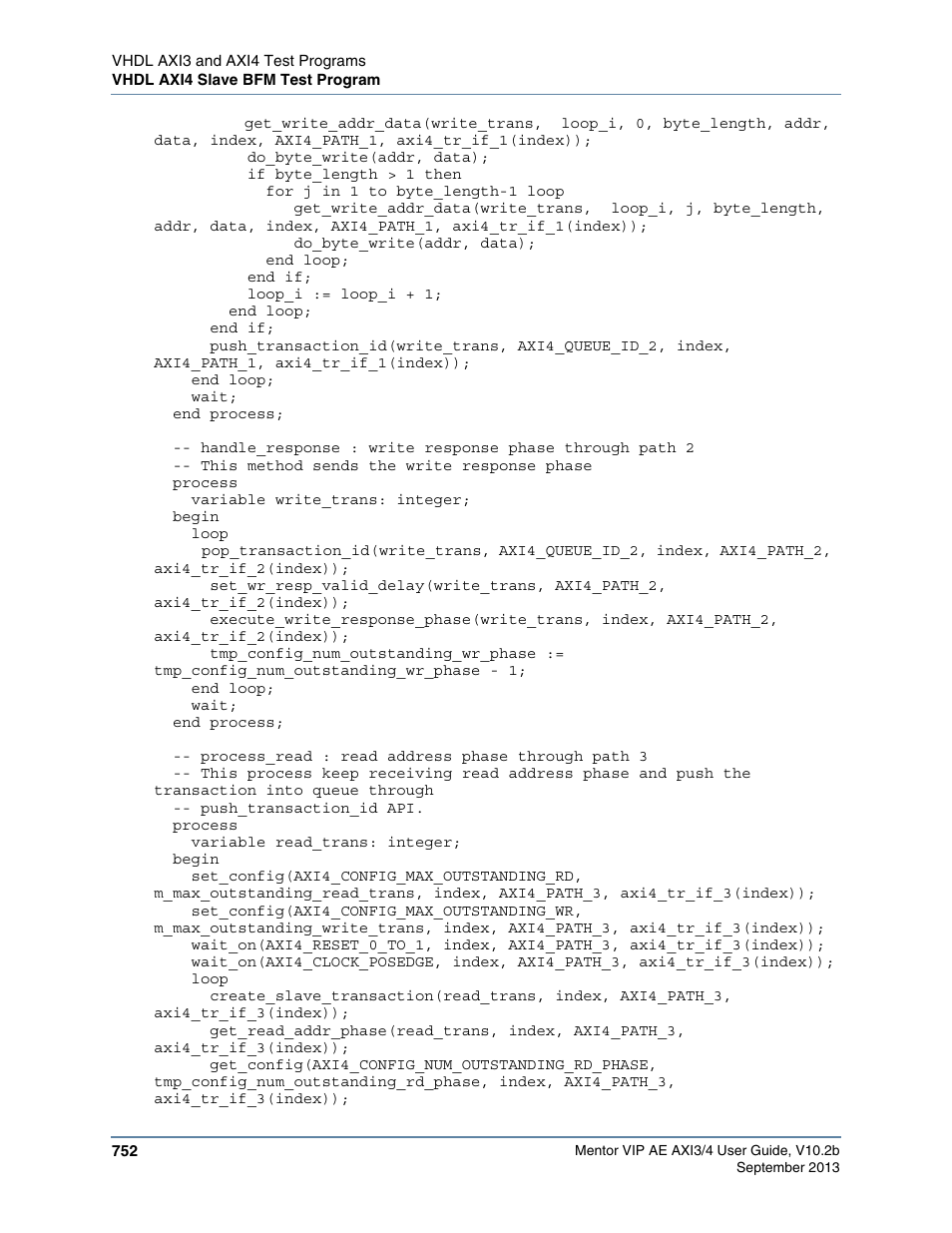 Altera Mentor Verification IP Altera Edition AMBA AXI3/4TM User Manual | Page 772 / 783